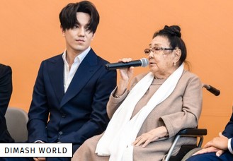 Dimash a participé à l’ouverture de l’école de création Bibigul Tulegenova