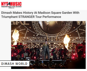 Les médias étrangers couvrent le concert de Dimash à New York