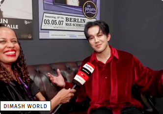 Dimash a accordé une interview à une chaîne de télévision berlinoise.