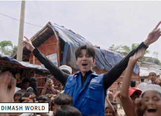 Dimash a livré un message humanitaire depuis un camp de réfugiés à Cox’s Bazar