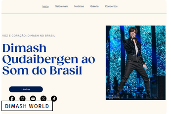 « Dimash Qudaibergen to the Sounds of Brazil »