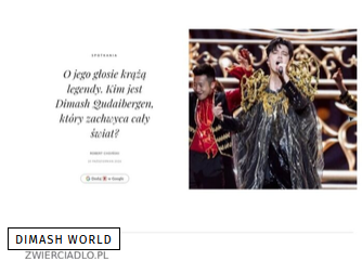 « Jusqu’où la voix humaine peut aller »: les médias polonais sur le concert de Dimash à Cracovie